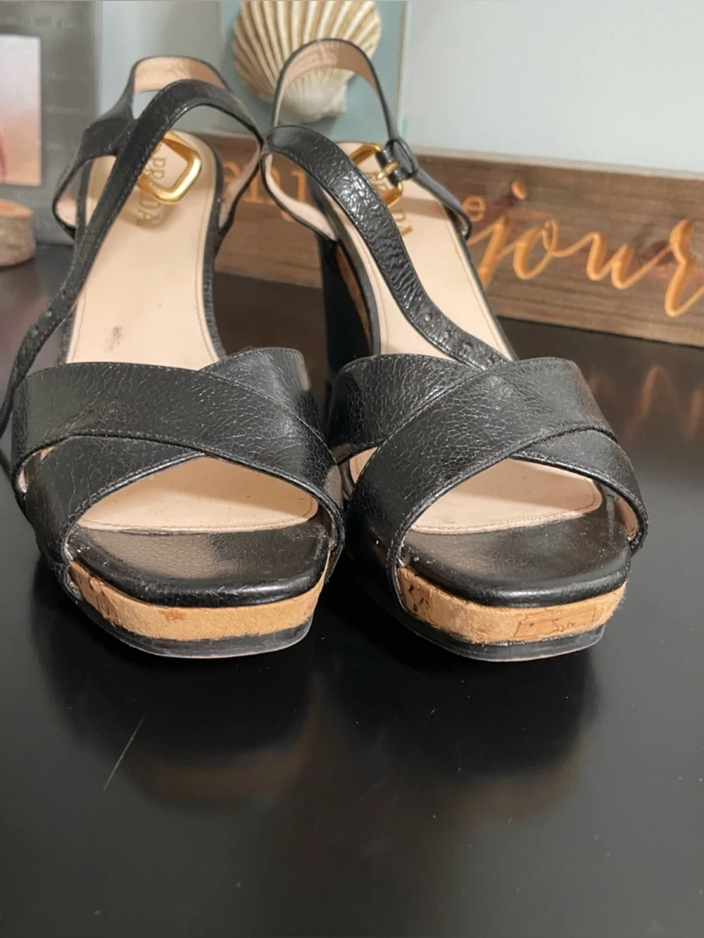 Prada wedges size 37
